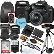 Rent to own Canon EOS 2000D / Rebel T7 DSLR Camera with 18-55mm Lens, SanDisk 32GB Memory, Tripod, Backpack and ZeeTech Bundle