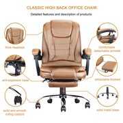 Rent to own hefelErgonomic Executive Office Swivel Chair, Gaming Chair, Computer Chair, high Back, Adjustable Height and Angle, Amber