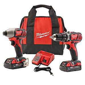 Rent to own Milwaukee 2691-22 18 V Cordless Compact Drill and Impact Driver Power Tool Sets