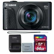 Rent to own Canon PowerShot SX740 HS 20.3MP Digital Camera Black with 64GB Memory card
