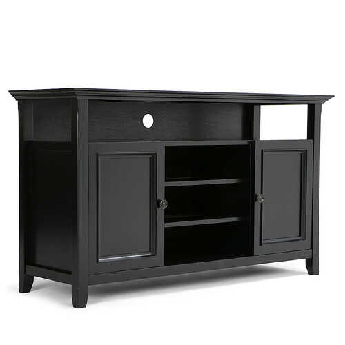 Rent to own Simpli Home - Amherst TV Cabinet for Most TVs Up to 60" - Rich Black