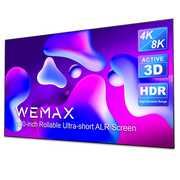 Rent to own WEMAX 100 inch ALR Projector Screen, 8K Ultra Short Throw Projector Screen, 3D 16:9 Ceiling Light