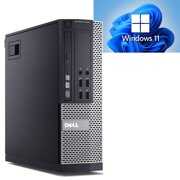 Rent to own Used Dell Desktop Computer 7010 SFF [8GB 1TB] with Windows 11 PC Intel Core i5 3.2 GHz DVD Wi-Fi USB Keyboard and Mouse - Choose Your Memory Storage and LCD Monitor