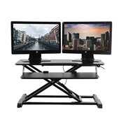 Rent to own TechOrbits Standing Desk - Stand Up Desk Converter and Monitor Riser - Height Adjustable Sit Stand Tabletop Workstation
