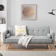 Rent to own ZCOER Variable Bed Sofa Living Room Folding Sofa, LIGHT GREY