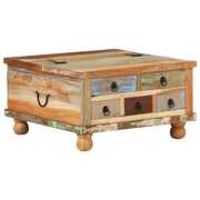 Rent to own vidaXL Coffee Table Side Living Room Couch Solid Mango Wood/Reclaimed Wood