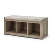 Rent to own Better Homes and Gardens 3-Cube Organizer Storage Bench, Multiple Colors