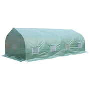 Rent to own Outsunny High Tunnel Walk-In Garden Greenhouse - 20' x 10' x 7' - Deluxe