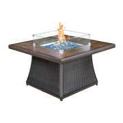 Rent to own Kinger Home Cedar Slate Brown 42" Tile Propane Gas Fire Pit Table 50,000 BTU, Fire Pit Tables for Outside Patio, Outdoor Fire Pits, Fire Pits & Outdoor Fireplaces