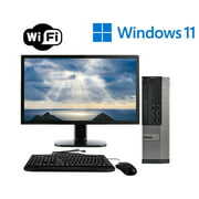 Rent to own Dell OptiPlex 7010 Desktop PC Computer System in Black Windows 11 Pro Dual Core 16GB 512SSD with a 19" LCD Monitor-Used Computer