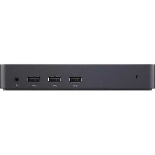 Rent to own Dell - D3100 USB 3.0 Docking Station- HDMI - DP  - Ethernet - USB-C - USB-A - Headphone and audio output -Plug and Play - black