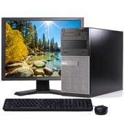 Rent to own Dell OptiPlex 3020 Desktop Computer with Intel 3.4GHz Processor 8GB RAM 500GB HD Wi-fi DVD Windows 10 and 19" LCD Monitor - Refurbished PC