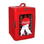 Rent to own Coca-Cola 28 Cans AC/DC Mini Cooler or Mini Fridge with LED Display (26 Quarts/25 Liters) in Red