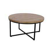 Rent to own Ames Solid Wood Modern 36" Round Coffee Table