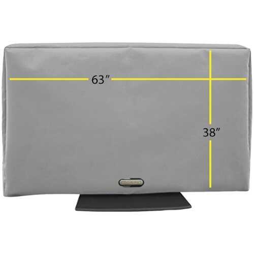 Rent to own Solaire - Outdoor TV Cover for Most Flat-Screen TVs Up to 70" - Neutral Gray