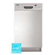 Rent to own Sunpentown 18" Built-In Dishwasher with Heated Drying, Energy Star, White, SD-9254W