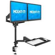 Rent to own Mount-it! Dual Monitor Sit Stand Workstation