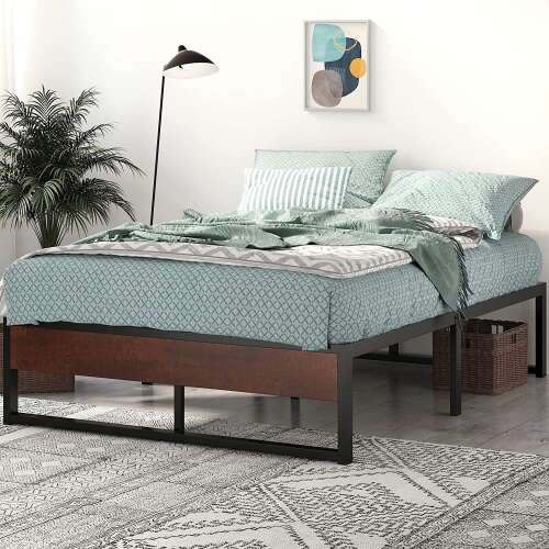 Rent To Own SHA CERLIN Full Size Metal Platform Bed Frame, 14 Inch ...