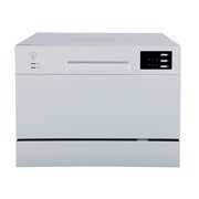 Rent to own Sunpentown Delay Start & LED Display Countertop Dishwasher, 2220 Series, Silver