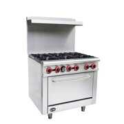 Rent to own Heavy Duty Commercial 36" 6 Burner Gas Range with Bottom Oven