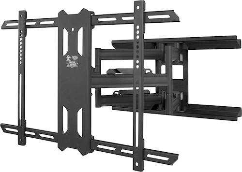Rent to own Kanto - Full-Motion TV Wall Mount for Most 37" - 75" TVs - Extends 21.8" - Black