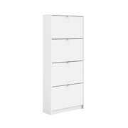 Rent to own Pemberly Row Modern 4 Drawer Shoe Cabinet, 24-Pair Shoe Rack in White