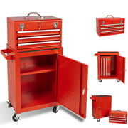 Rent to own 3-Drawer Rolling Tool Chest Removable Tool Storage with Sliding Drawers,High Capacity Tool Box with Wheels,Keyed Locking System Toolbox Organizer