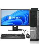 Rent to own Windows 11 Pro 64bit Fast Dell 7010 Desktop Computer Tower PC Intel Quad-Core i5 3.2GHz Processor 16GB RAM 500GB Hard Drive with a 19" LCD Monitor Keyboard and Mouse (Used-Like New)