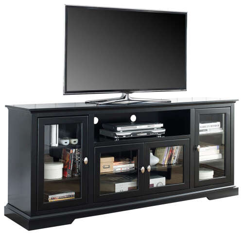 Rent to own Walker Edison - TV Cabinet for Most TVs Up to 75" - Black