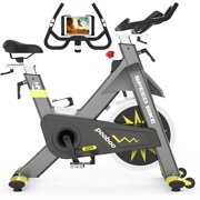 Rent to own Pooboo Professional Exercise Bikes Belt Driven Indoor Cycling Bike Commercial Stationary with 44lbs Flywheel