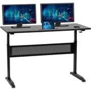 Rent to own Standing Desk Converter Computer Workstation Height Adjustable Desk Large Desktop Stand Up Desk Ergotron Laptop Sit-Stand Desk Fit Dual Monitor for Home Office Black,48inches