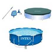 Rent to own Intex Pool Kit w/ Intex 10 x 2.5-Ft Pool Set w/ Filter Pump w/  10-Ft Pool Cover