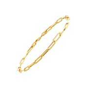 Rent to own Women's Welry 3.15mm Paperclip Chain Link Bracelet in 14kt Yellow Gold, 7.25"
