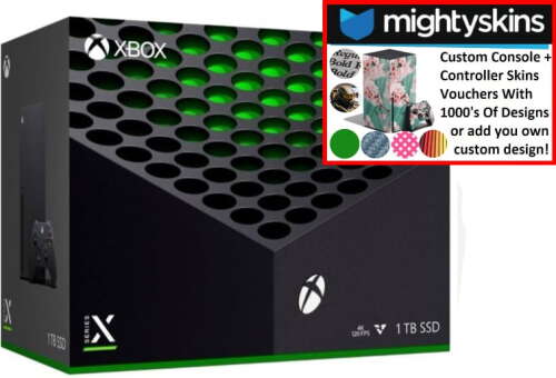 Rent to own Microsoft Xbox Series X 1TB Console Black with MightySkins Voucher - Limited Bundle -