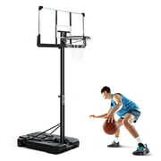 Rent to own MARNUR Basketball Hoop 44'' Portable Basketball System  Height Adjustable 7ft 6in - 10ft with Portable Wheels for Kids Youth Adults