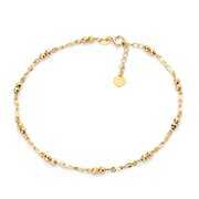 Rent to own Wellingsale 14k Yellow Gold Polished Bracelet with Spring Ring Clasp - 7+1"
