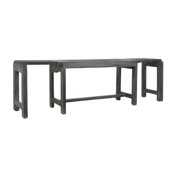 Rent to own Christie Black Mango Wood Extendable Bench