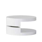 Rent to own Osto Small Circular Mod Rotatable Coffee Table, White