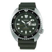 Rent to own Seiko Men's Automatic SRPE05 Prospex King Turtle Green Silicone Strap Watch 45mm