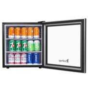 Winado Single Door Mini Fridge Beverage Cooler Compact Refrigerator, Black
