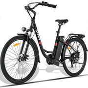 Rent to own Vivi 26inch 350W Electric Bike for Adults, 4 Working Modes City Cruiser Ebike Adult Bicycles 50Miles 21MPH Commuter Electric Bicycle for Women Men with 36V Battery, Suspension Fork, 7-Speed