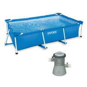 Rent to own Intex 86" x 59" x 23" Rectangular Above Ground Swimming Pool + 330 GPH Pump