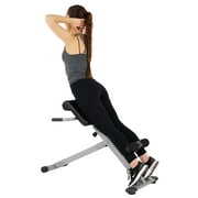 Rent to own Sunny Health & Fitness 45° Hyperextension Roman Chair Machine, Height Adjustable Home Exercise Sport Bench, Foldable, SF-BH6629