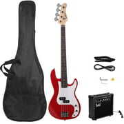 Rent to own Glarry 4-String Bass Guitar Kit with 20W Amplifier,Bag,Accessories