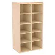 Rent to own ECR4Kids Birch Streamline 10-Cubby Storage Cabinet, Montessori Classroom Furniture Organizer