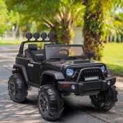 Rent to own YOFE Powered Ride on Truck, 12V Battery Ride on Car with Remote Control, Spring Suspension, MP3 Player, 3 Speed, Slow Start, Storage, Ride on Toys for 3 Above Year Old, Black, D586