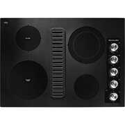 Rent to own KitchenAid KCED600GBL 30 inch Black 4 Burner Electric Downdraft Cooktop