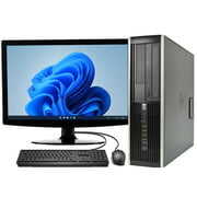 Rent to own HP Desktop Computer Bundle Windows 11 Intel Processor 4GB Ram 500GB Hard Drive DVD Wifi with a 17" LCD-Used