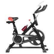 Rent to own Oxodoi Indoor Cycling Exercise Bike with Water Bottle, Comfortable Seat Cushion and LCD Monitor for Home Cardio Workout Bike, Black
