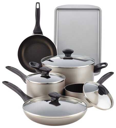 Farberware - 15-Piece Cookware Set - Champagne